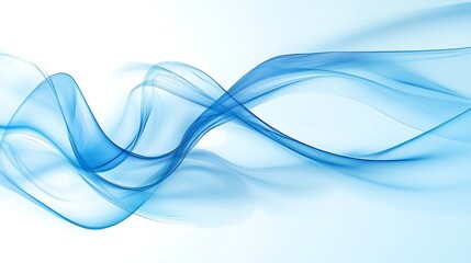 Create serene visuals with flowing blue waves