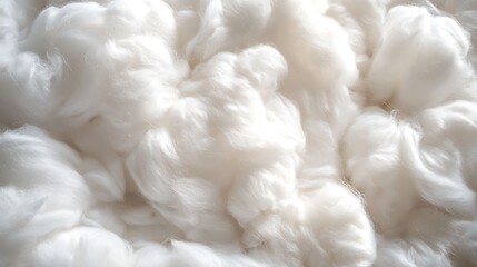 Fototapeta premium Explore the beauty of soft white cotton fiber texture
