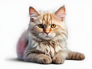 british kitten isolated on white