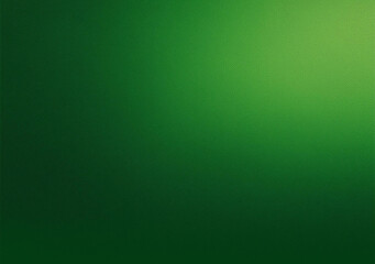 Fototapeta premium Green gradient background grainy glowing light and dark backdrop noise texture effect banner header design copy space