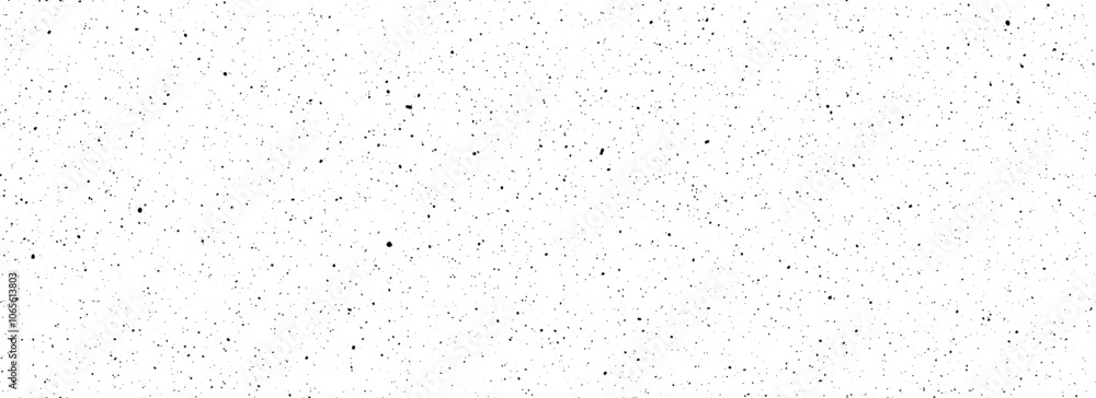 Poster black and white dirty dot seamless pattern. grunge dripped splashed sprinkles, particles, dust wallp