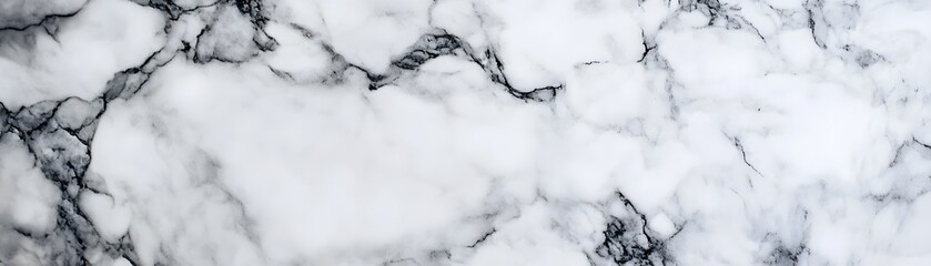 White Marble Surface with Grey Veins