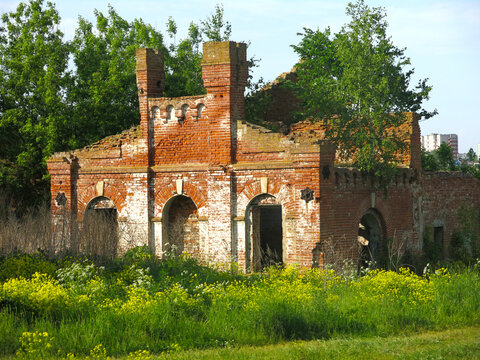 Ruins of Ekaterina Dashkova estate, Troitskoye, Kaluga region