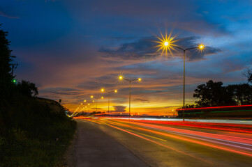 Running lights and sunlight