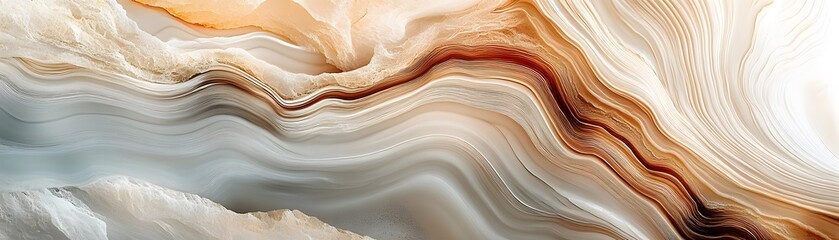 Obraz premium Abstract Swirling Patterns of Agate Stone