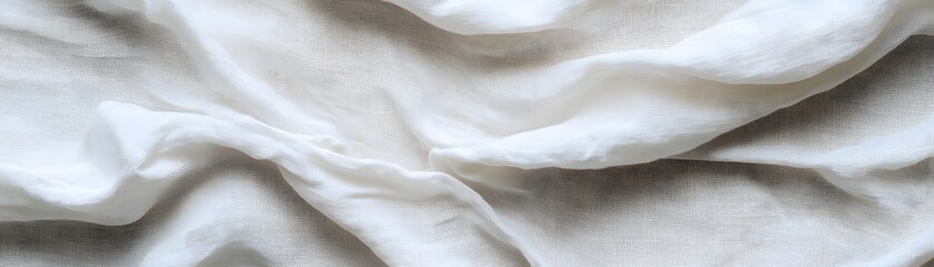White Fabric Draped Over a Textured Surface