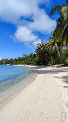 The azure blue ocean and paradise beaches of Bora Bora, French Polynesia