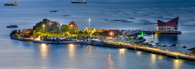 temple in the middle of the sea