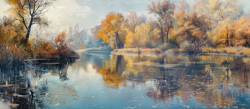 River Dzida Chamar Daban In Autumn