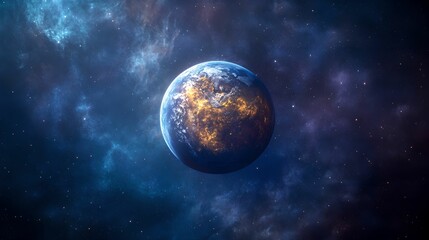 Obraz premium Stunning Close-Up of a Planets Atmospheric Details, planet, atmosphere, space, cosmic