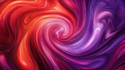 Obraz premium A swirling pattern of red and purple hues against a purple backdrop