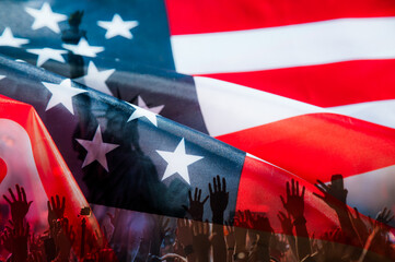 american flag  - USA - Independence day - 4th of July