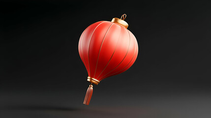 Obraz premium Chinese ancient lantern with inflatable style, 3d rendering