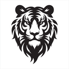 Fototapeta premium A Tiger Silhouette Vector