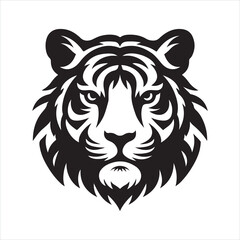 Obraz premium A Tiger Silhouette Vector