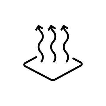recommend clip art: Ventilation and cooling systems, heating. Indoor climate control. Fans, vents and temperature regulation equipment. Air Conditioning outline icon. Isolated vector illustration.