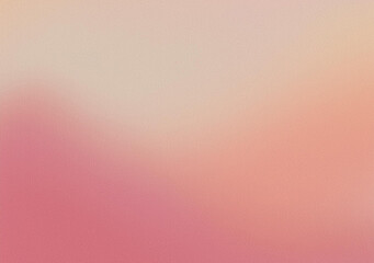 Obraz premium Pink beige grainy gradient subtle pastel colors blurred background, noise texture copy space