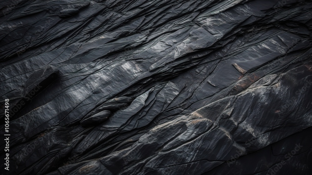 Poster dark slate texture with unique patterns and lines