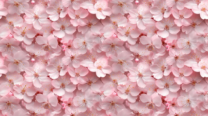 Seamless pattern of delicate pink cherry blossoms elegant floral design suitable for backgrounds textures and decorative frames