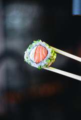 Sushi with Chopsticks