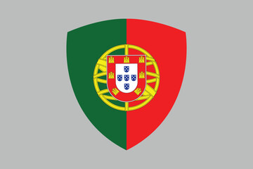Obraz premium Portugal flag sign, Portugal flag vector graphic, Portugal country flag is a symbol of freedom, National Portugal flag, vector illustration 