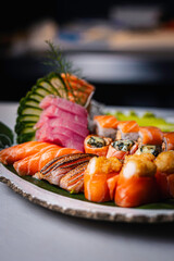 Sushi Mix Combo on a Plate