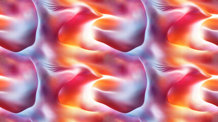 Fototapeta premium Seamless fractal surface pattern with modern 3D illustration and vibrant light effects suitable for graphic design and digital backgrounds