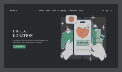 Naklejka premium Giving Tuesday. Flat Vector Illustration