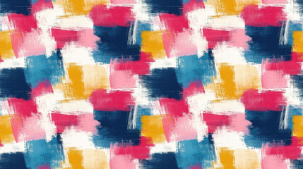 Seamless abstract pattern with brush stroked painted texture ideal for creative projects and background designs