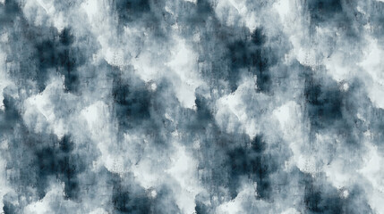 Gray tie dye grunge seamless pattern with watercolor ink and dirty art painting ideal for fabric design and home decor