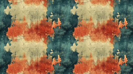 Obraz premium Old color seamless grunge pattern featuring stains cracks and chips ideal for creating textured backdrops or wallpapers
