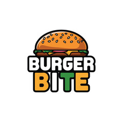  Burger vector logo design and icon