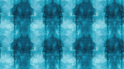 Obraz premium Turquoise grunge seamless pattern with textured layers perfect for backgrounds and wallpaper design