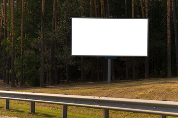 Background for design, billboards on city streets and along roads