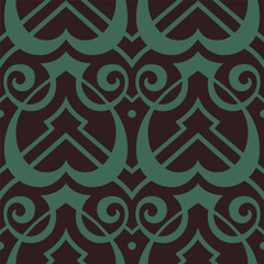 Ornamental decorative pattern element. Seamless texture. Vector illustration. 