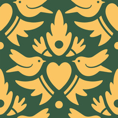 Ornamental decorative pattern element. Seamless texture. Vector illustration. 