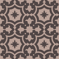 Floral decorative pattern element. Seamless texture. Vector illustration. 