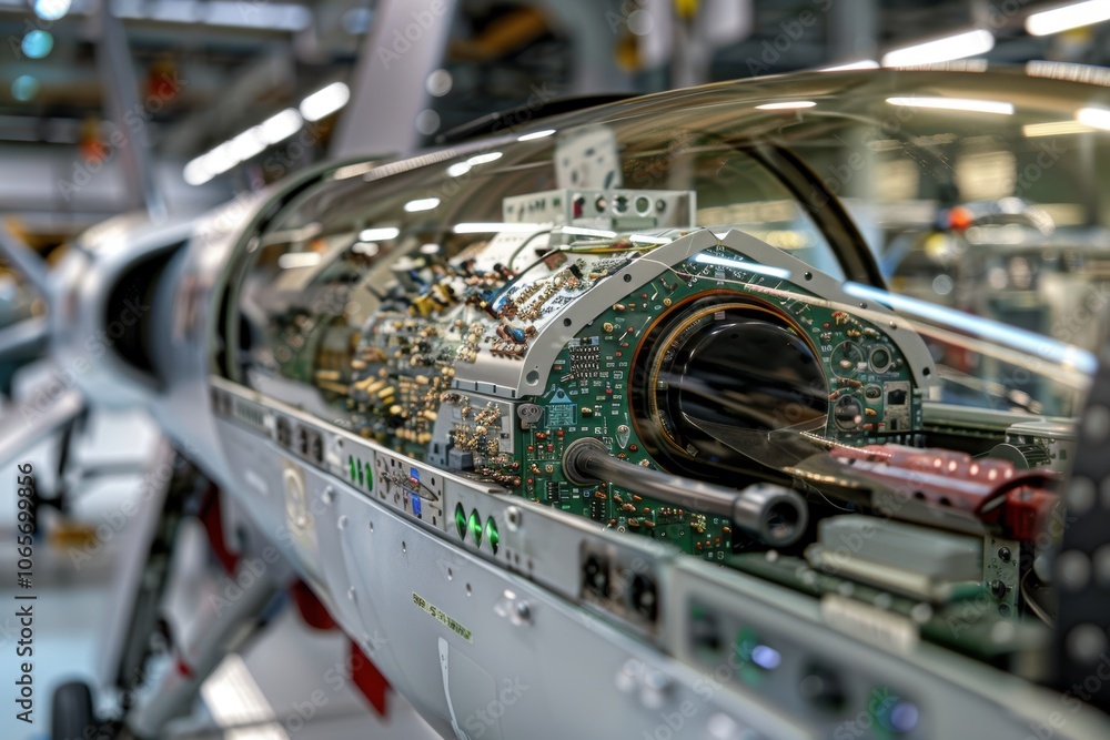 Poster advanced missile guidance system showcasing cutting-edge precision and sophisticated electronics