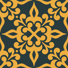 Ornamental decorative pattern element. Seamless texture. Vector illustration. 