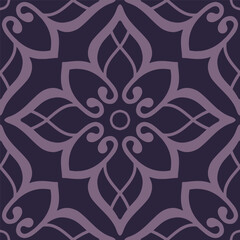 Floral decorative pattern element. Seamless texture. Vector illustration. 