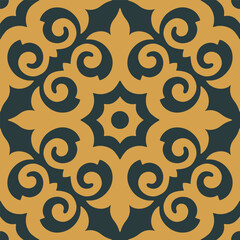 Ornamental decorative pattern element. Seamless texture. Vector illustration. 