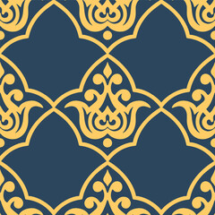 Ornamental decorative pattern element. Seamless texture. Vector illustration. 