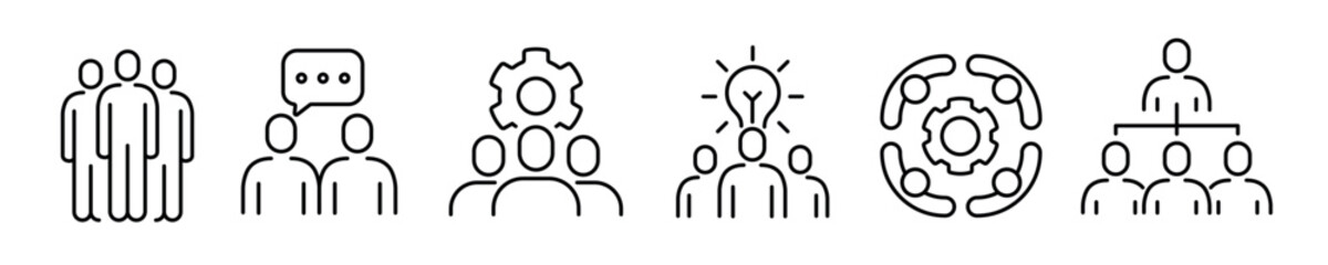 Teamwork icon set. Team icon.