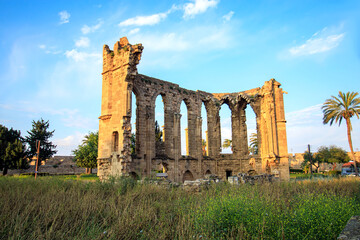 Gothic style st George of Latins church Famagusta (Magosa) Cyprus 