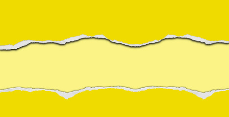 Ripped yellow paper background