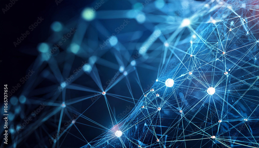 Poster close-up of network and digital connectivity, emphasizing communication and relationships