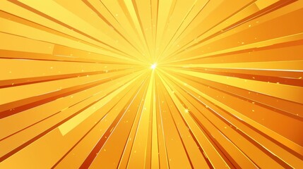 Fototapeta premium Vibrant golden rays radiating from a bright center, creating a warm and inviting atmosphere.