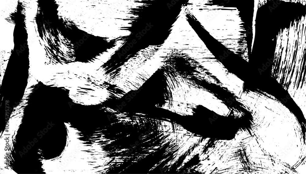Poster abstract punk background with glitch effect and distressed brush texture. noise overlay for screen p