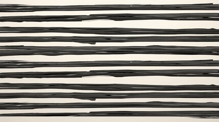 Abstract black and white artwork featuring bold, horizontal brush strokes on a light background.