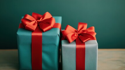 Obraz premium Colorful Wrapped Gifts for Holiday Celebrations